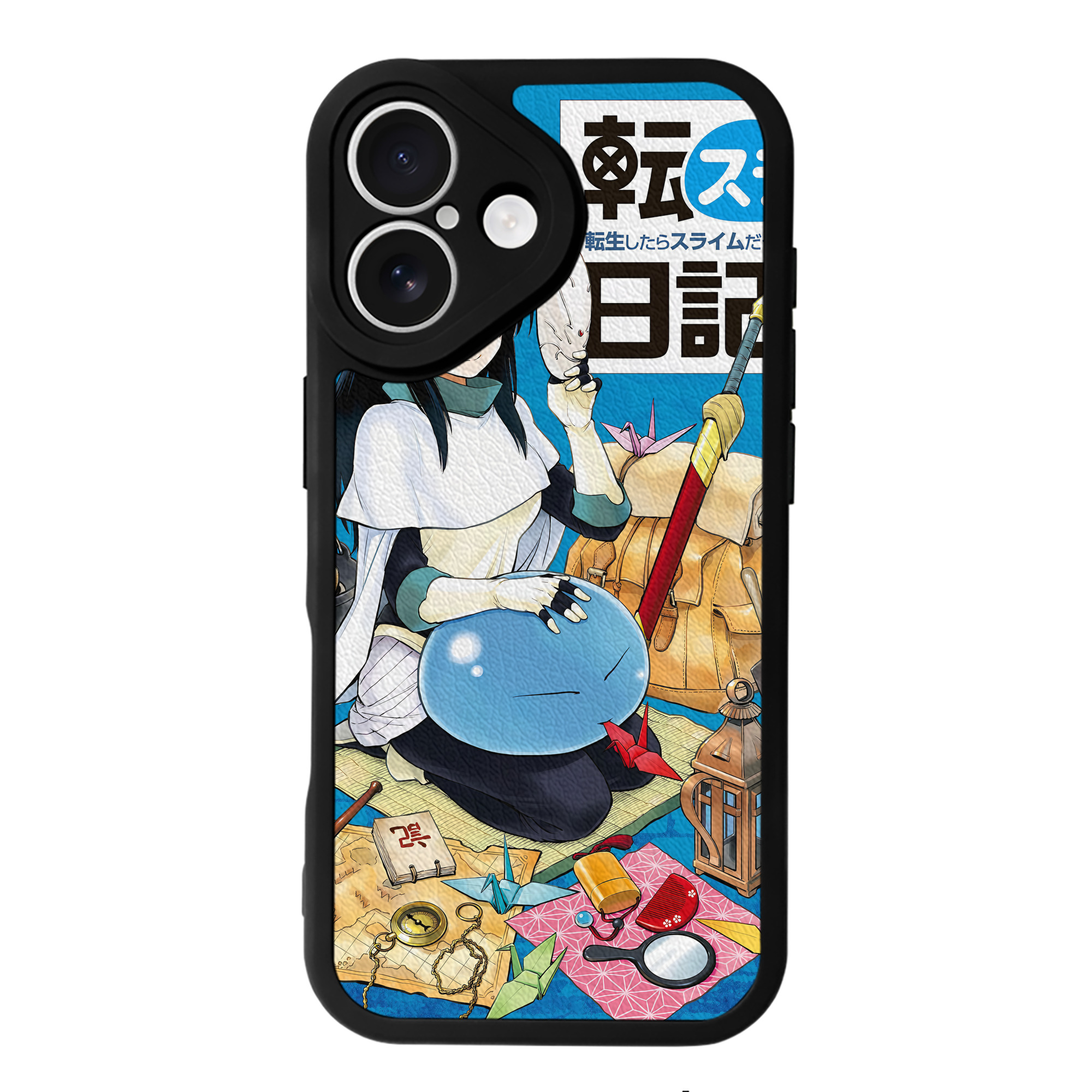 （画像用） 転スラ Regarding Reincarnated to Slime 【iPhone 16シリーズ対応】シリコンスマホケース（レザー調） 材質：シリコン
